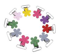 Respicefinem Mini Plum Shape Snap Clips Mixed Color Snap Fasteners DIY Clothing Accessories for Crafts Lollipop Holder