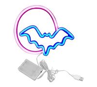 Respicefinem Moon and LED Neon Lights Illuminate Your Space with Warmth and Romance Ideal for Bedroom and Halloween Party Decorations Made of PVC Weighing Approx 289g with 25x21 5c