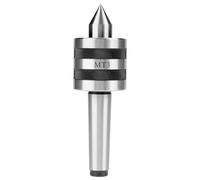 Respicefinem MT3 Live Revolving Milling Center Taper Metal Work Lathe Tool, 18.0×8.0×8.0 Mt3, Alloy Steel, 60° Center Point, 660 lb Load Capacity