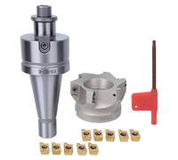 Respicefinem NT40 FMB27 Collet Chuck Holder BAP400R 80 27 6 Flute Cutter APMT1604 Inserts 10PCS Milling Inserts Reduces Insert Loss Saves Processing Costs for Long Time Use (NT40-FMB27+80 Cutter