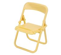 Respicefinem Phone Stand TPR Material with Portrait & Landscape Mode Support, Compact StoolShaped Mobile Holder for Desk Video Watching, Green (Yellow)