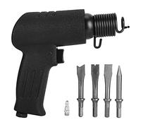 Respicefinem Pneumatic Air Hammer High Power Air Chisel Tool for Demolition and Carving with 4 Chisel Heads Ergonomic Design for Long Lasting Use (US Style)