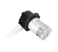Respicefinem Portable Peristaltic Pump, 12v 3 * 5 Liquid Dosing Pump Peristaltic Tube Head For Aquarium Lab Analysis Diaphragm Dosing Pump (Black)