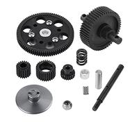 Respicefinem Premium Metal Accessory Center Gearbox Straight Gears Set Specifically Designed for SCX10 RC Model Car Quality Durable Lightweight Easy To Install And Remove Ideal