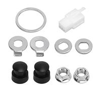 Respicefinem Premium Steel Bicycle Hub Motor Nuts Washer Kit With 12mm Shaft Ideal For Universal Bike Component Suitable For 250W To 3000W Motors And Most Bikes Electric Bikes And