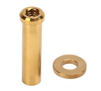 Respicefinem Premium Titanium Alloy Road Bike C Clamp Fixed Nuts 30mm Anti Rust Anti Oxidation Fine Polished Ideal for Bike Brake Calipers (Gold)