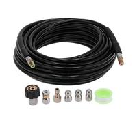 Respicefinem Pressure Washer Sewer Jetter Kit Powerful Drain Cleaning Solution for Indoor and Outdoor Use with 100ft 1/4in NPT Hose and 5800 PSI Capacity
