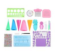Respicefinem Quilling Tool Kit - 3-in- Craft Set with Tweezers Beads and Needle for DIY Scrapbooking & Crafts