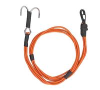 Respicefinem RC Crawler Kinetic Winch Strap with Hooks Elastic Rescue Towing Rope for 1 10 1 8 RC Car High Tensile Strength Stainless Steel Hook Alloy Buckle Durable Lightweight (Orange)