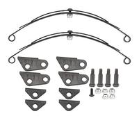 Respicefinem Rear Leaf Spring Suspension Set Steel Rear Leaf Type Suspension RC Vehicle Parts for 1 14 Truck Upgrade Operating Performance DIY Model Accessories with High