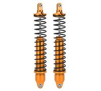 Respicefinem Red Shock Absorbers Rc Car Shock Damper for Xmaxx 1 5 Suitable for Baja Gasoline Rc Car Made of Steel And Aluminum Alloy Environmental Protection Strong And Durabl (Gold)