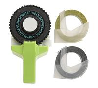 Respicefinem Refinem 5Pcs 3D Embossing Label Tapes for Manual Label Printers 12813 1540 5500B Ergonomic Self Adhesive Embossing Maker Tape Ideal for Scrapbooking DIY Crafts Home Organization