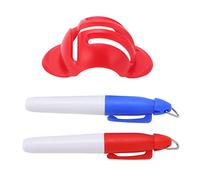 Respicefinem Reinvent Your Golf Experience With The Golf Line Drawing Device Marker Stencil Golf Ball Triple Track 3 Line Marker For Alignment The Set Comes With Three Different (Red)