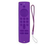 Respicefinem Remote Control Silicone Cover for Fire TV Stick 3rd Gen Soft Anti Slip With Lanyard Ideal for Home Entertainment Precise Cutouts and Lightweight Design (Purple Set)