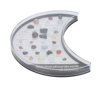 Respicefinem Rock Stone Collection Kit for Kids - Exquisite Science Classroom Educational Set with 12 Labeled Mineral Specimens in Transparent Display Box for Young Geologists (Type 4)