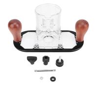 Respicefinem Router Base for 65mm Trimming Machine Engraving Milling Accessories with Transparent Cover Black