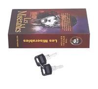 Respicefinem Safe Box Simulation Book Saving Box with Key for Cash Coin Money Bank Cards Jewelry Hide Valuables in Plain Sight Stylish Design for Home Office Shelf Storage