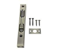 Respicefinem Slide Lock Thicken Aluminium Alloy Tube Easy Slide Security for Door Gate Security Cyan (Bronze)