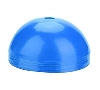 Respicefinem Soccer Training Cone 5PCS Football Barriers Plastic Marker Holder Accessory Yellow Bright Color Eye Catching PP Material Stable Bottom Design Semi Ball (Blue)