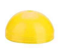 Respicefinem Soccer Training Cone 5PCS Football Barriers Plastic Marker Holder Accessory Yellow Bright Color Eye Catching PP Material Stable Bottom Design Semi Ball (Yellow)