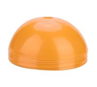 Respicefinem Soccer Training Cone 5PCS Football Barriers Plastic Marker Holder Accessory Yellow Bright Color Eye Catching PP Material Stable Bottom Design Semi Ball (Orange)