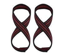 Respicefinem Soft Nylon and Spandex Figure 8 Weight Lifting Straps Gym Training Support Hand Protective Sleeves (S)
