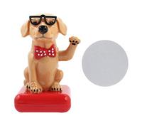 Respicefinem Solar Powered Adorable Swing Waving Dog Home Decor And Car Accessories Table Ornament Made Of Quality Material Non Anti Aging An (Golden Retriever)