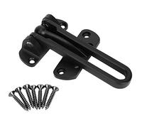 Respicefinem Stainless Steel Anti Theft Security Guard Door Safety Lock Latch Ideal for Home and Hotel Providing Anti Theft Function with Thickening Base Multi (JF-01 (Mumbling Black))