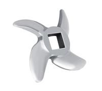 Respicefinem Stainless Steel Meat Grinder Replacement Set for Mincers 22# (12#) and Easy to Change for Meat Fruit and Vegetable Grinding