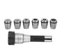 Respicefinem Strong Shock Collet Chuck 17.0 x 17.0 x 9.0 1 Piece Collet Chuck 6 Pieces Spring Collet Chuck CNC Milling Tool Collet Chuck Strong Shock