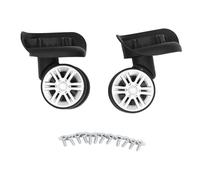 Respicefinem Suitcase Wheels Luggage Casters Replacement Universal Travel Suitcase Caster ABS Material Wear Resistance Silent Shockproof Easy Install for Most Trunk Luggage Case