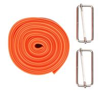 Respicefinem Tension Band Fitness Elastic Band 2.5m Elastic Tension Strap Stretch Strength Training Belt with Buckles for Women Girls Environmental Soft TPR Material Strong (5cm 2.5mil strength