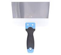Respicefinem Title: Putty Stainless Steel Mirror Polished Slip Soft Rubber Handle Ideal for Car Maintenance Home Improvement and Construction 12 Inches 300 Mm (RespectEtAcqQEEI7-12)