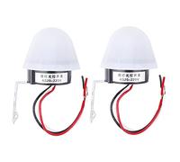 Respicefinem Two Pieces Automatic On Off Street Light Photoswitch with Built in Automatic Detection Circuit and Delay Function Suitable for Street Highway Garden with 10a 50hz Or (220V)