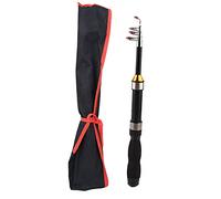 Respicefinem Ultra Short Telescopic Sea Pole Long Throw Four Layer Super Hard River Ice Fishing Rod Made Of Quality Glass Fiber Ideal For Fishing Enthusiasts Or Collectors With 2 (1m / 3.3ft)