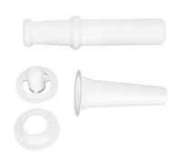 Respicefinem Universal Food Pusher Sausage Filler Nozzle Kubbe Attachment Kit for 5# Meat Grinder