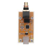 Respicefinem USB to Coaxial Digital Sound Card Adapter with Active Crystal Oscillator Curved PCB Design for PC Mobile Phone OTG Connection High Resolution Audio