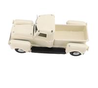 Respicefinem White Mini Pickup Truck Model Toy with Fine Tin Workmanship, PullBack Action for Home Office Decoration and Imaginative Play (White Mini Truck)