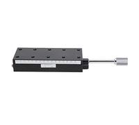 Respicefinem X Linear Stage Dovetail Groove Manual Screw Drive Platform Sliding Table XSLC90 Wear Resistant and Durable Aluminum Alloy Ideal for Optical Measuring Semiconductor