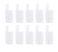 Respicefinem10 pieces Plastic Queen Bee Cages Plastic Transporting Catcher Essential Beekeeping Supplies for Rearing Isolation Beekeeper Tools for Insectary Management