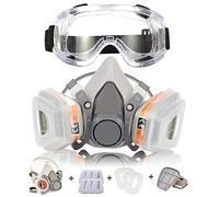 Respirator Mask Zelbuck 107 Reusable Professional Dust Mask Half Facepiece Gas Mask Against Dust, Organic Vapors, Pollen and Chemicals - Paint Mask Perfect for Painters and DIY Projects