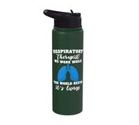 Respiratory Care Unit Lungs Respiratory Therapist Stainless Steel Insulated Water Bottle