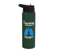 Respiratory Care Unit Respiratory Therapist Appreciation Stainless Steel Insulated Water Bottle
