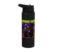 Respiratory Reaper Respiratory Therapy Grim Reaper Mens Stainless Steel Insulated Water Bottle