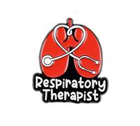 Respiratory Therapist Enamel Pin, RT Brooch Pin, Gift For RT Therapist RT Nurse, Healing Lungs Lapel Badge, Respiratory Therapy Brooches, Lung Care Breathing Accessories