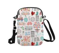 Respiratory Therapist Gift RT Respiratory Therapy Zipper Pouch Makeup Bag (RT Cr EU)