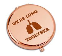 Respiratory Therapist Gifts Travel Compact Pocket Makeup Mirror Thank You Gifts for Therapist RT Assistant Nurse Pulmonologist Coworker Friends Appreciation Gift Respiratory Care Week Christmas