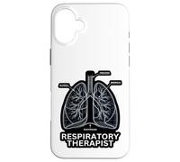 Respiratory Therapist Lungs Anatomy Blueprint Case for iPhone 16 Plus