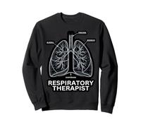 Respiratory Therapist Lungs Anatomy Blueprint Sweatshirt