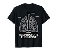 Respiratory Therapist Lungs Anatomy Blueprint T-Shirt